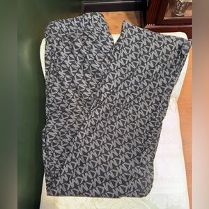Michael Kors Gray Logo-Pattern Pajama Pants